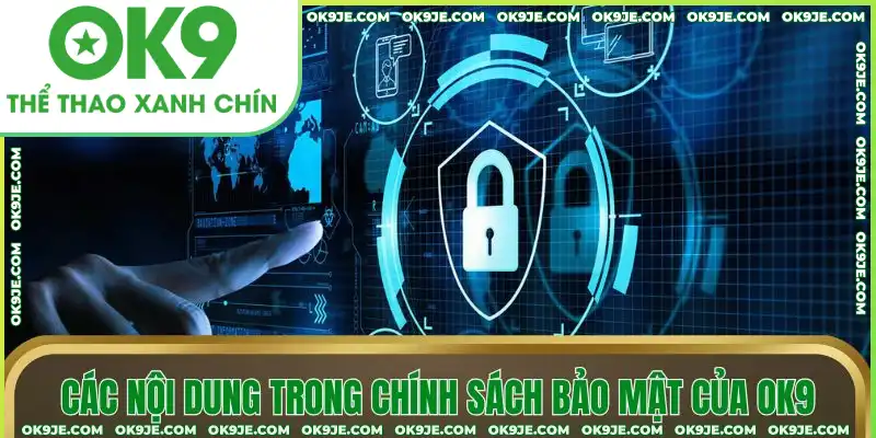 Các nội dung trong chính sách bảo mật của OK9 Các nội dung trong chính sách bảo mật của OK9